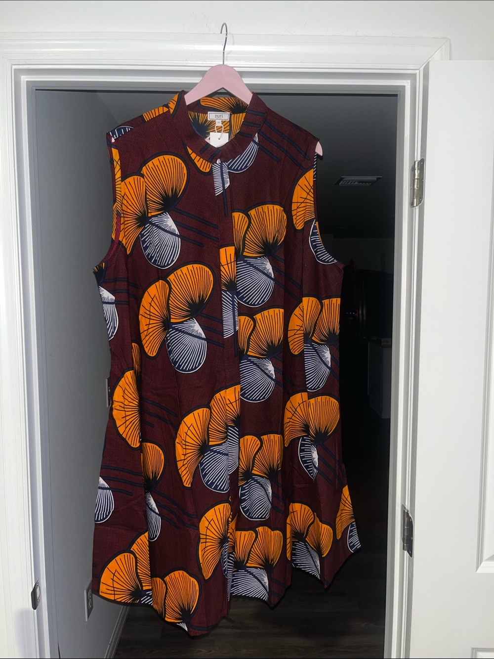 ZURI Kenya Gold Leaf Dress